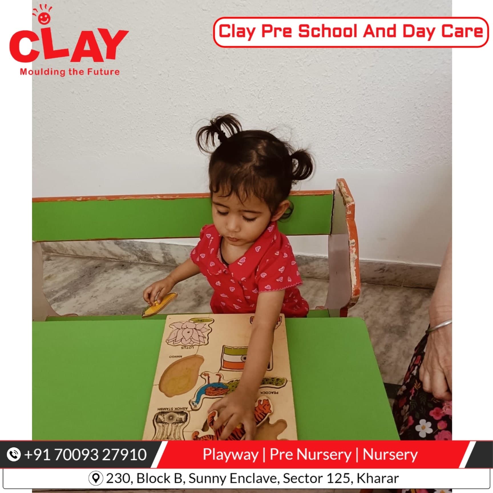 Clay Pre School Kindergarten - Best Day Care & PlaySchool Of Sunny Enclave campus