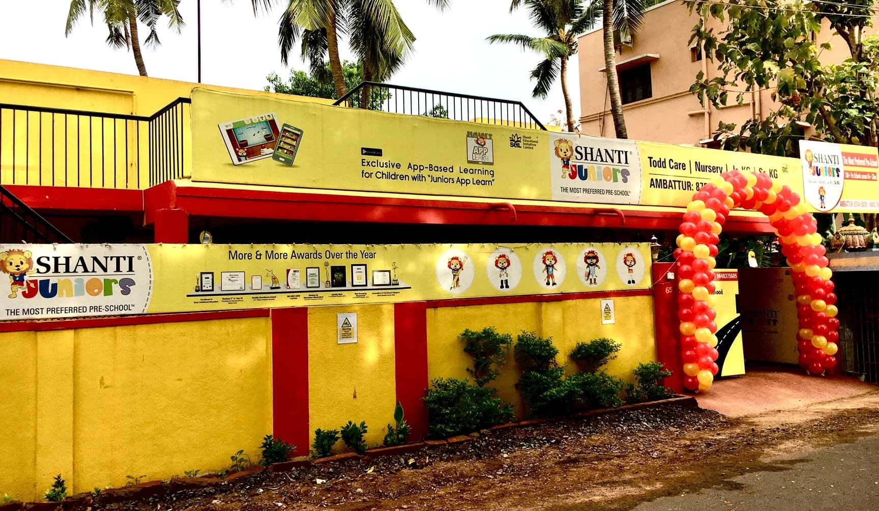 Shanti Juniors PreSchool in Ambattur campus