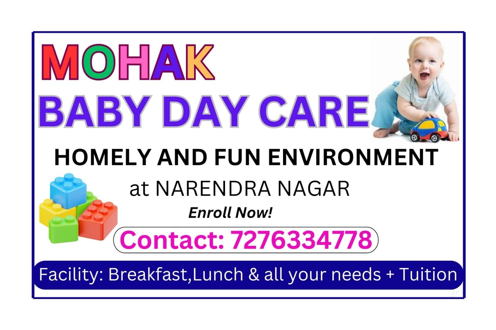 Mohak Baby Day Care | Best Baby Day Care in Narendra Nagar Nagpur | campus