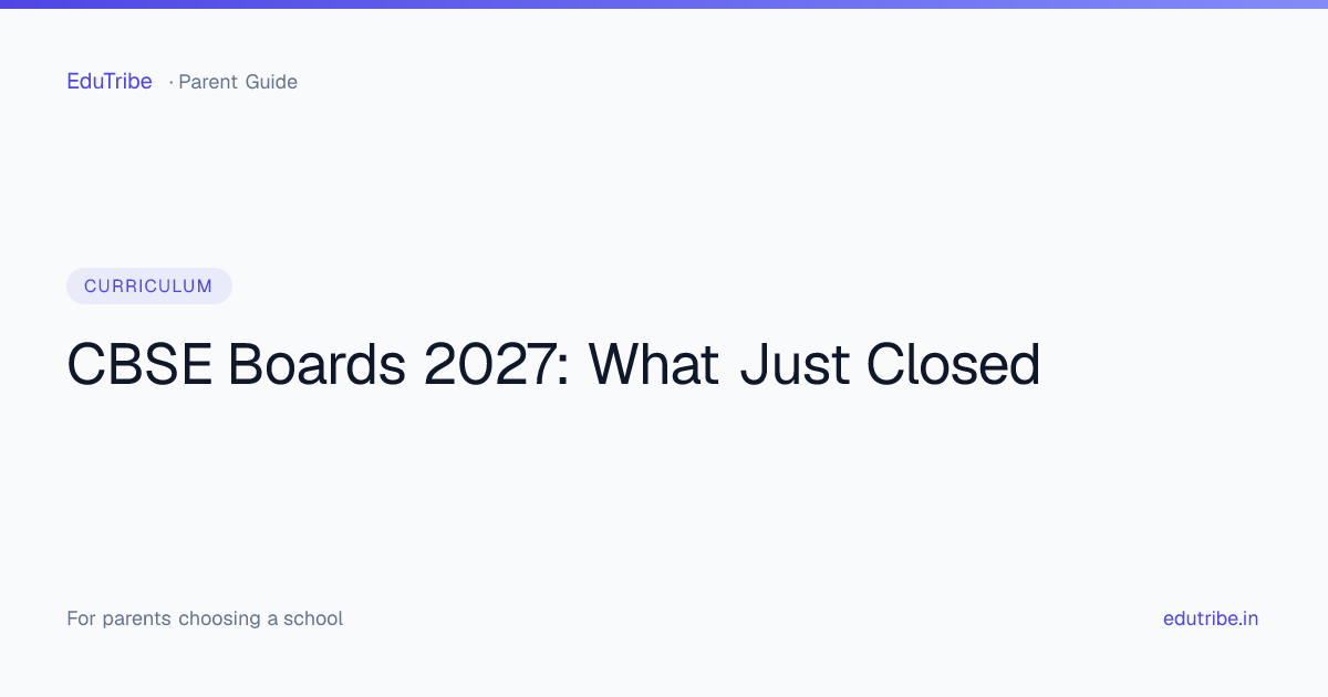 CBSE boards 2027 parent calendar - EduTribe illustrated title card